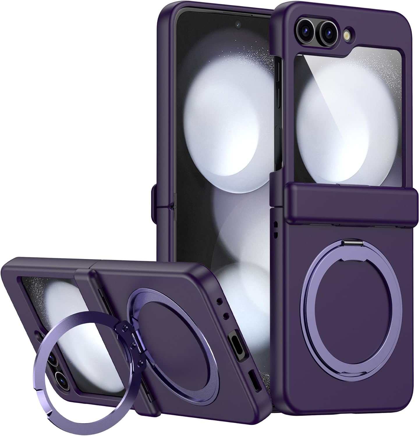 Full Coverage Hinge Shockproof Phone Case For Galaxy Z Flip 3/Galaxy Z Flip 4/Galaxy Z Flip 5/Galaxy Z Flip 6