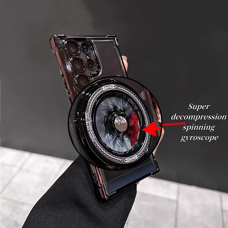 Slim Phone Case with Rotating Fidget Gyroscope & Transformative Stand For Samsung Galaxy S25/S24/S23/S22 Series