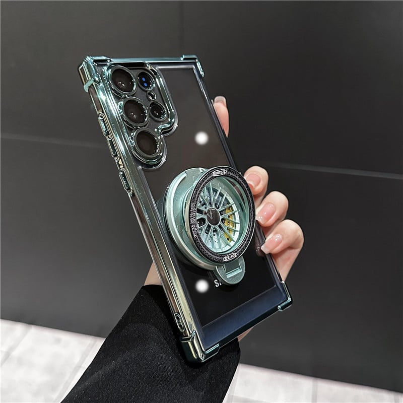 Slim Phone Case with Rotating Fidget Gyroscope & Transformative Stand For Samsung Galaxy S25/S24/S23/S22 Series