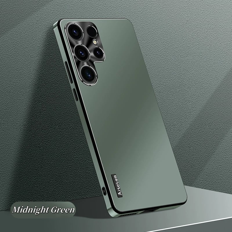 Fashionable Light-sensitive Aurora Metal Lens Soft-edge Mobile Phone Case For Samsung Galaxy S25 S24 S23 S22 S21 Series