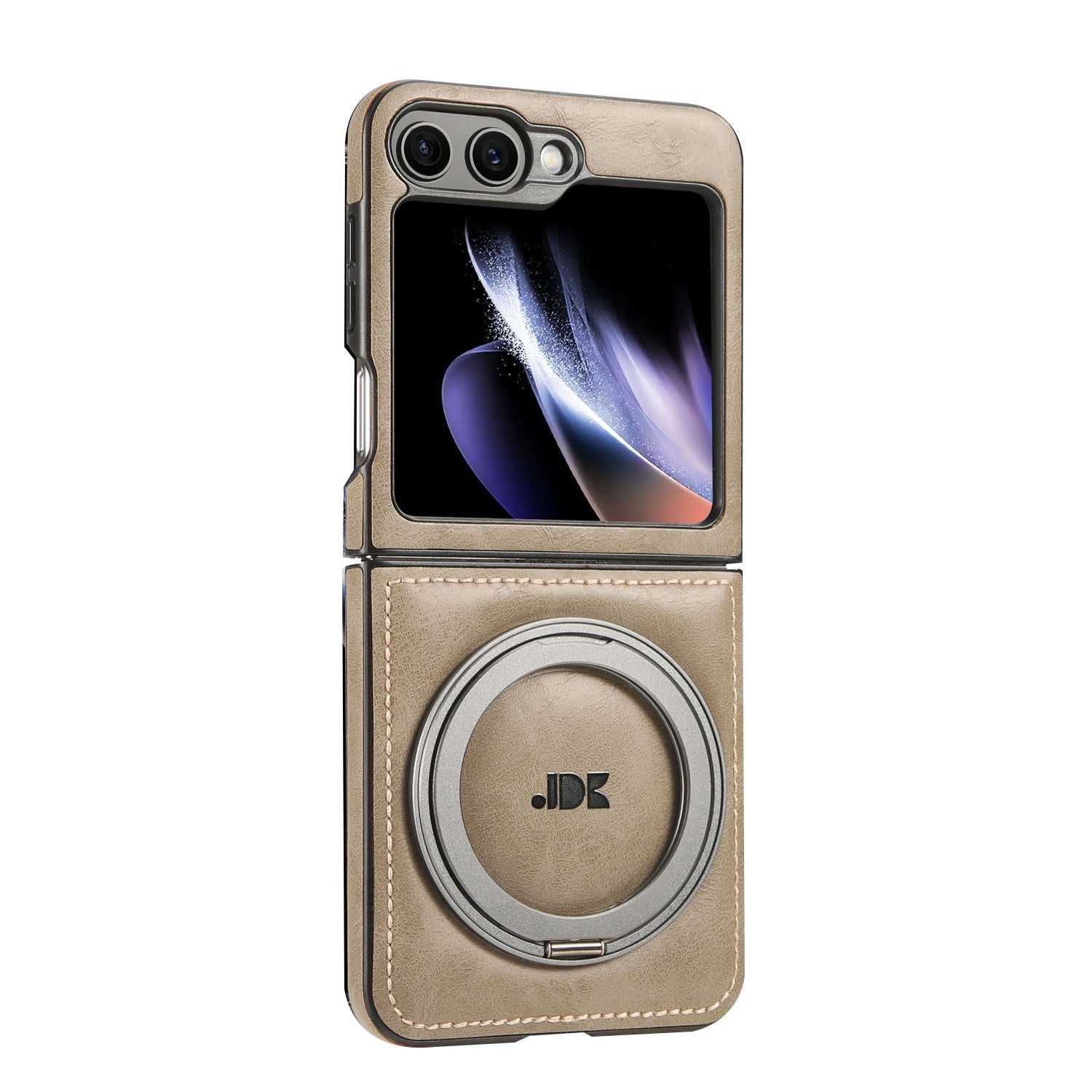 Galaxy Z Flip 3/Galaxy Z Flip 4/Galaxy Z Flip 5/Galaxy Z Flip 6 | 360° Rotating Stand Leather Case