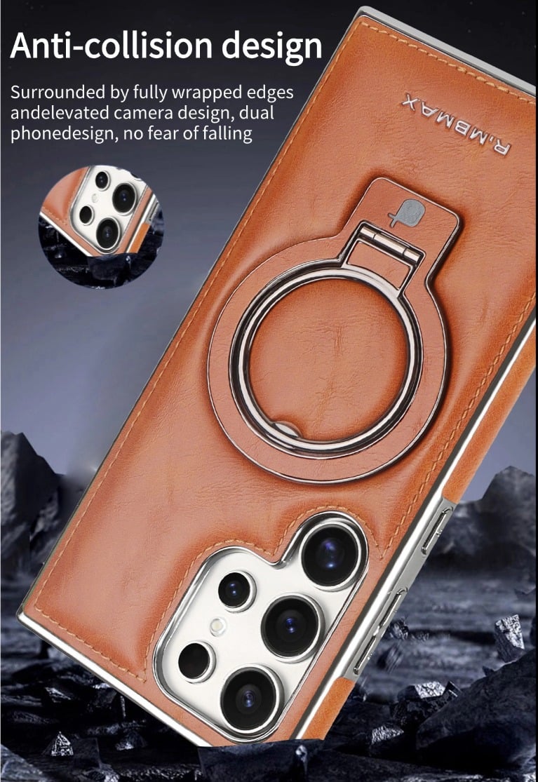 For Samsung Galaxy S24 Series Business Magnetic Anti-fall Bracket Protective Case