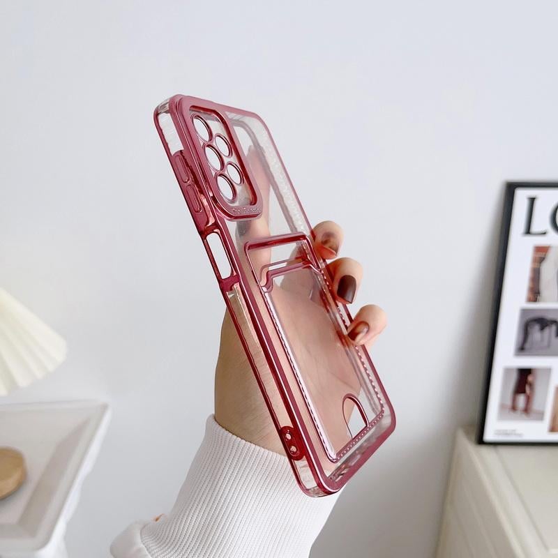 📱💳Transparent Card Holder Phone Case for Galaxy S24/S23/S22/S21 Series