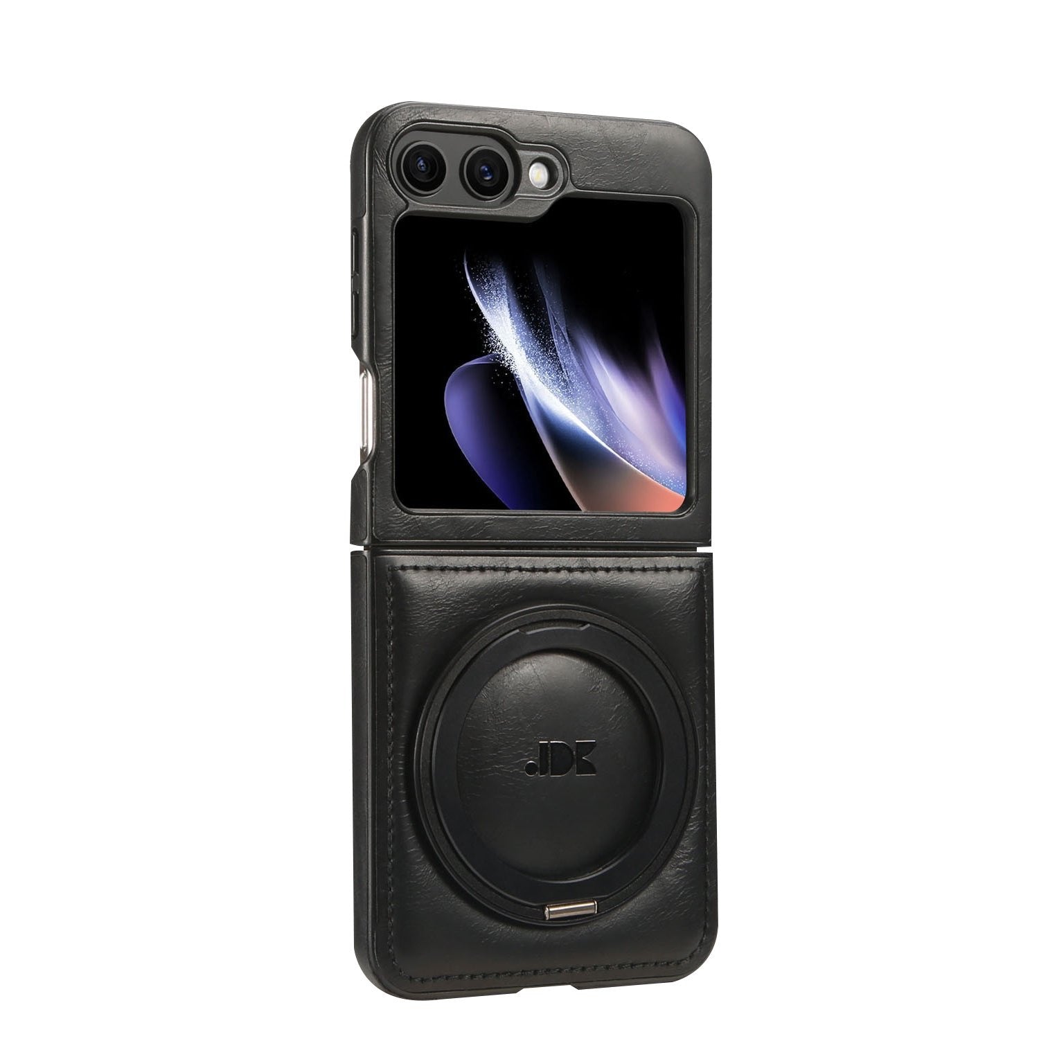 Galaxy Z Flip 3/Galaxy Z Flip 4/Galaxy Z Flip 5/Galaxy Z Flip 6 | 360° Rotating Stand Leather Case