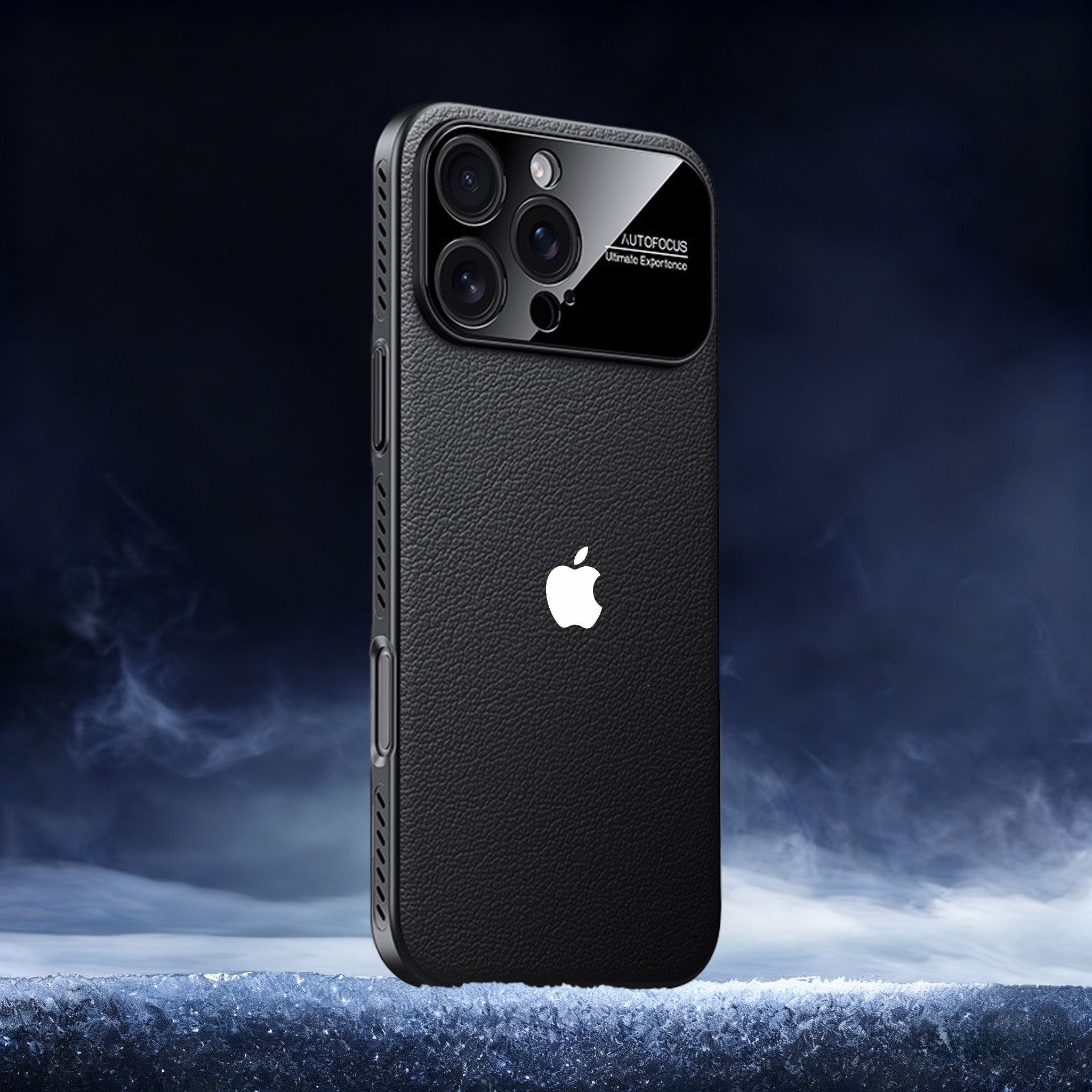 Vegan leather large-view window heat dissipation magnetic case for iPhone 17 Pro Max