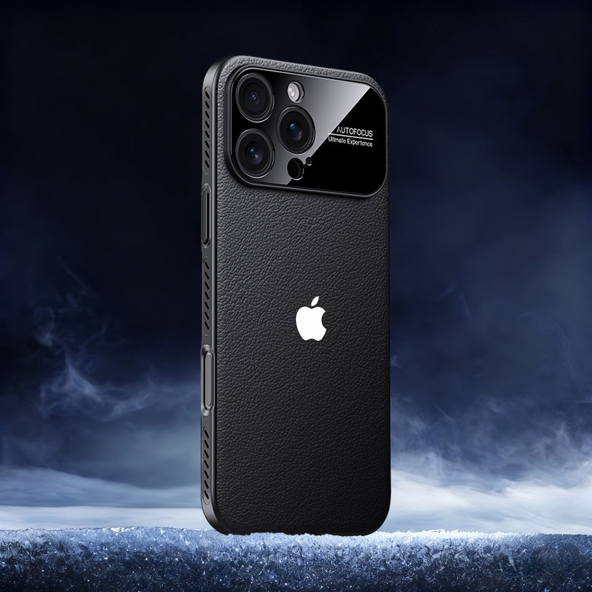 Vegan leather large-view window heat dissipation magnetic case for iPhone 17 Pro Max