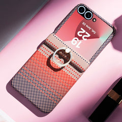 Carbon Fiber Magnetic Phone Case For Samsung Galaxy Z Flip 7/6/5/4/3