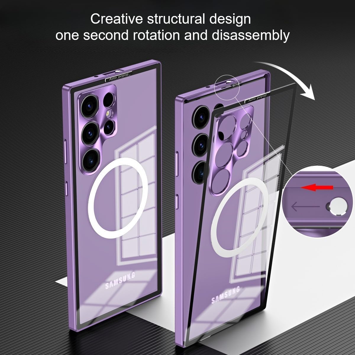 Sleek Aluminum Frame Phone Case For Samsung Galaxy S22/23/24 Series