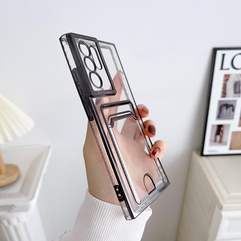 📱💳Transparent Card Holder Phone Case for Galaxy S24/S23/S22/S21 Series