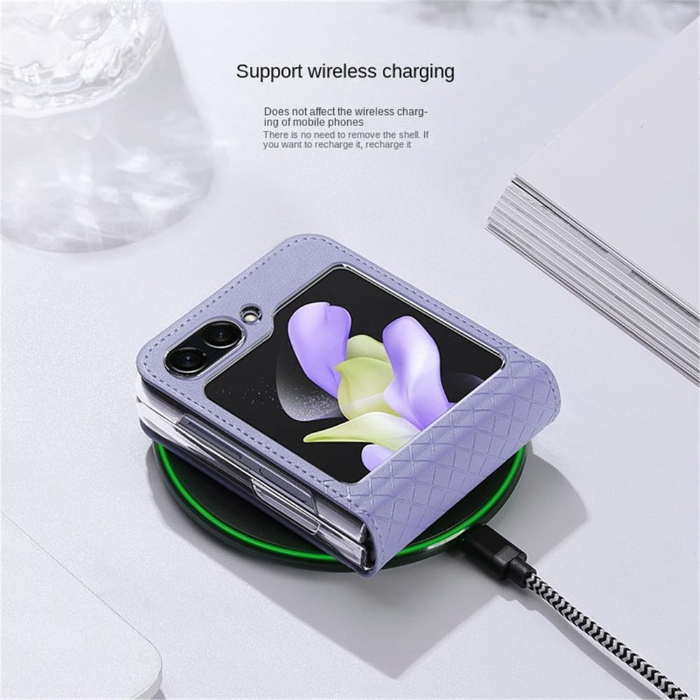 Fashionable mobile phone case for Galaxy Z Flip 5/Galaxy Z Flip 6, all-inclusive protective cover integrated back cover