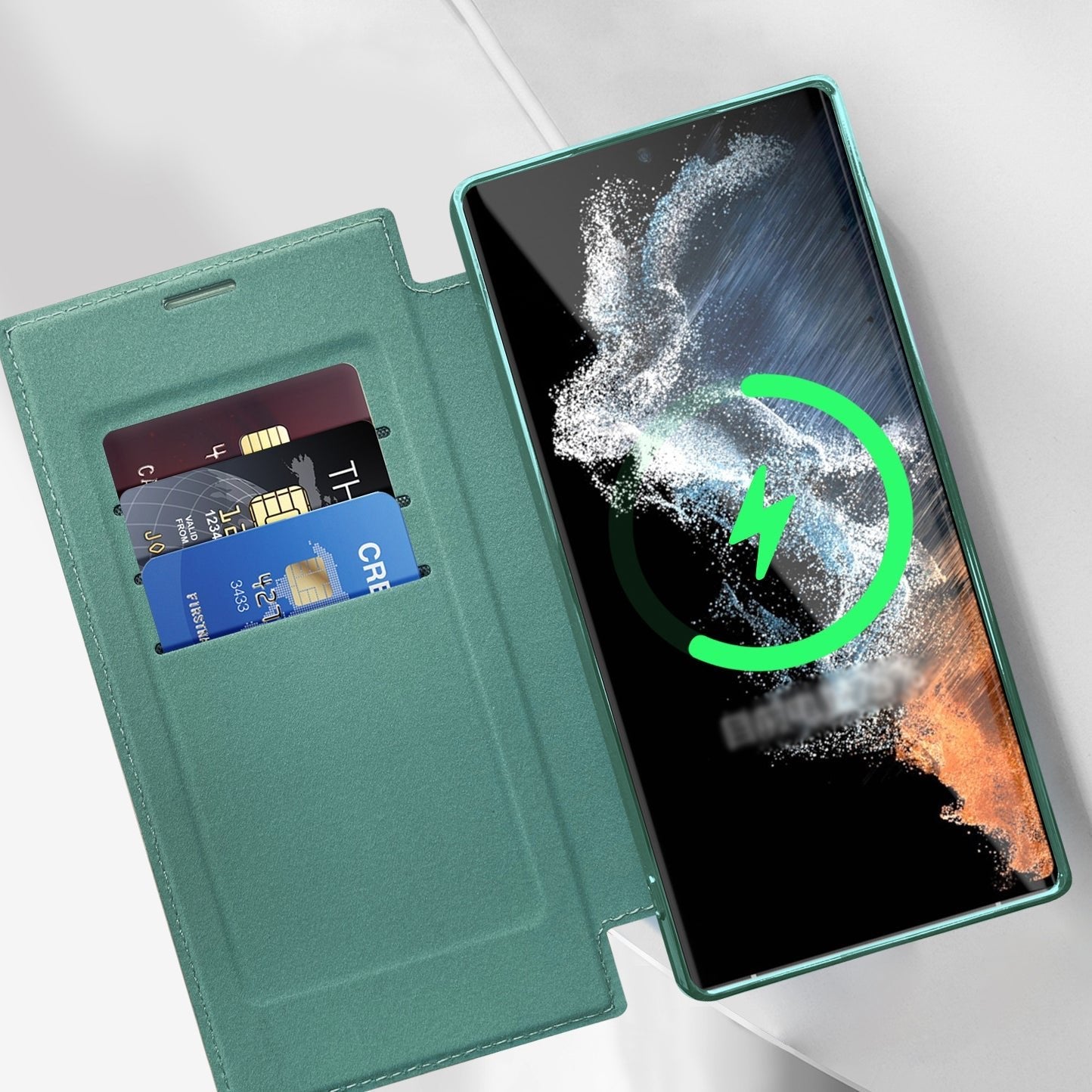 Electroplating Magnetic Leather Case for Samsung Galaxy S25 S24 S23 S22 Series