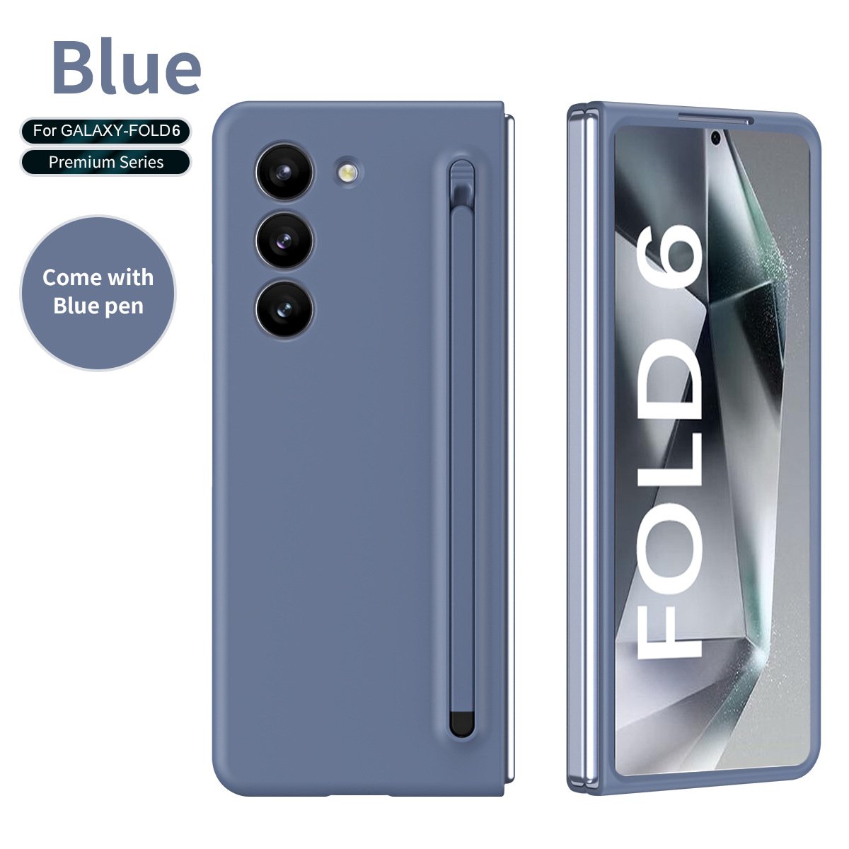 New Processes Anti-fingerprint protective case For Galaxy Z Fold 3/Galaxy Z Fold 4/Galaxy Z Fold 5/Galaxy Z Fold 6 S-Pen Case