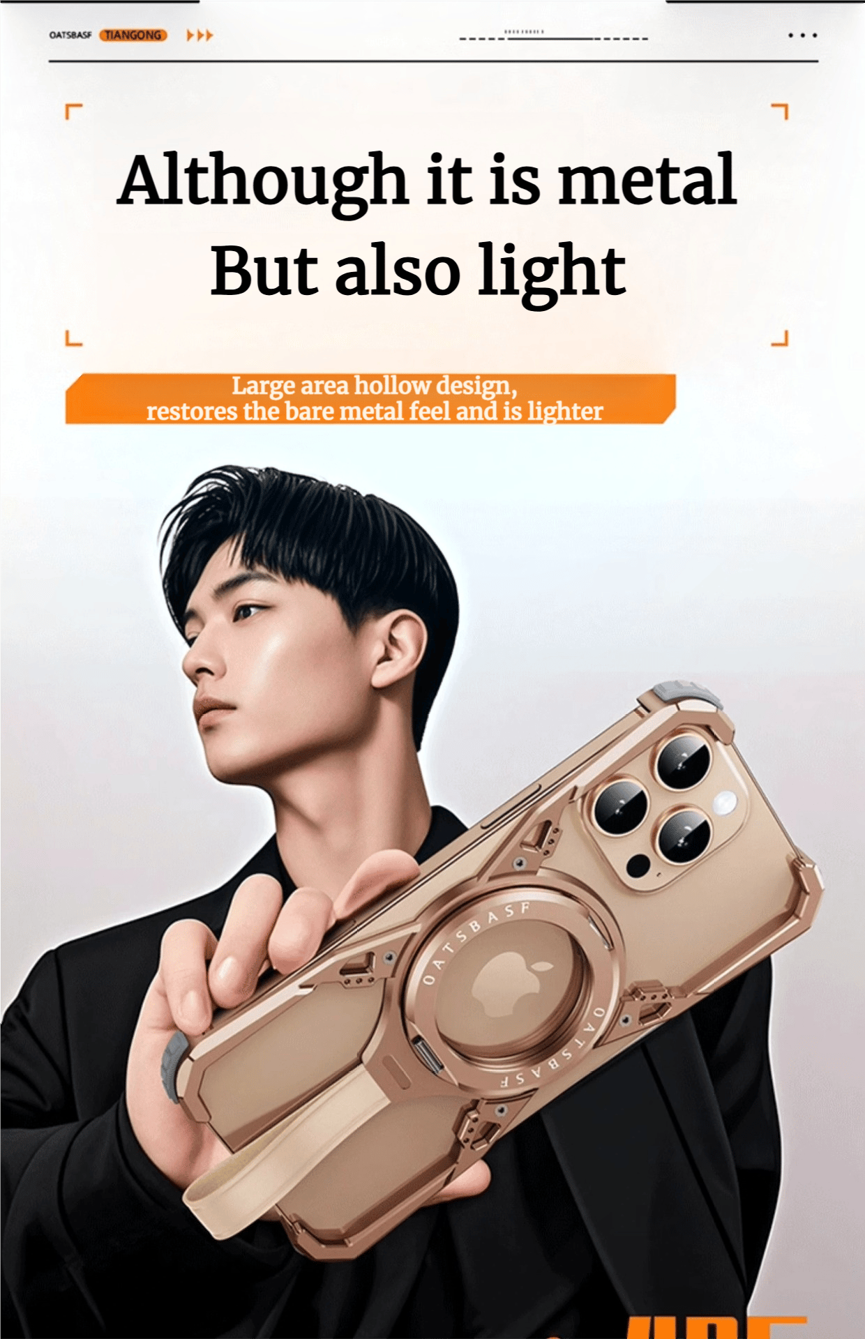 SentimentvalueTM Metal magnetic 360° Bracket Mobile Phone Case Suitable For iPhone 16 Pro/ iPhone 16 ProMax