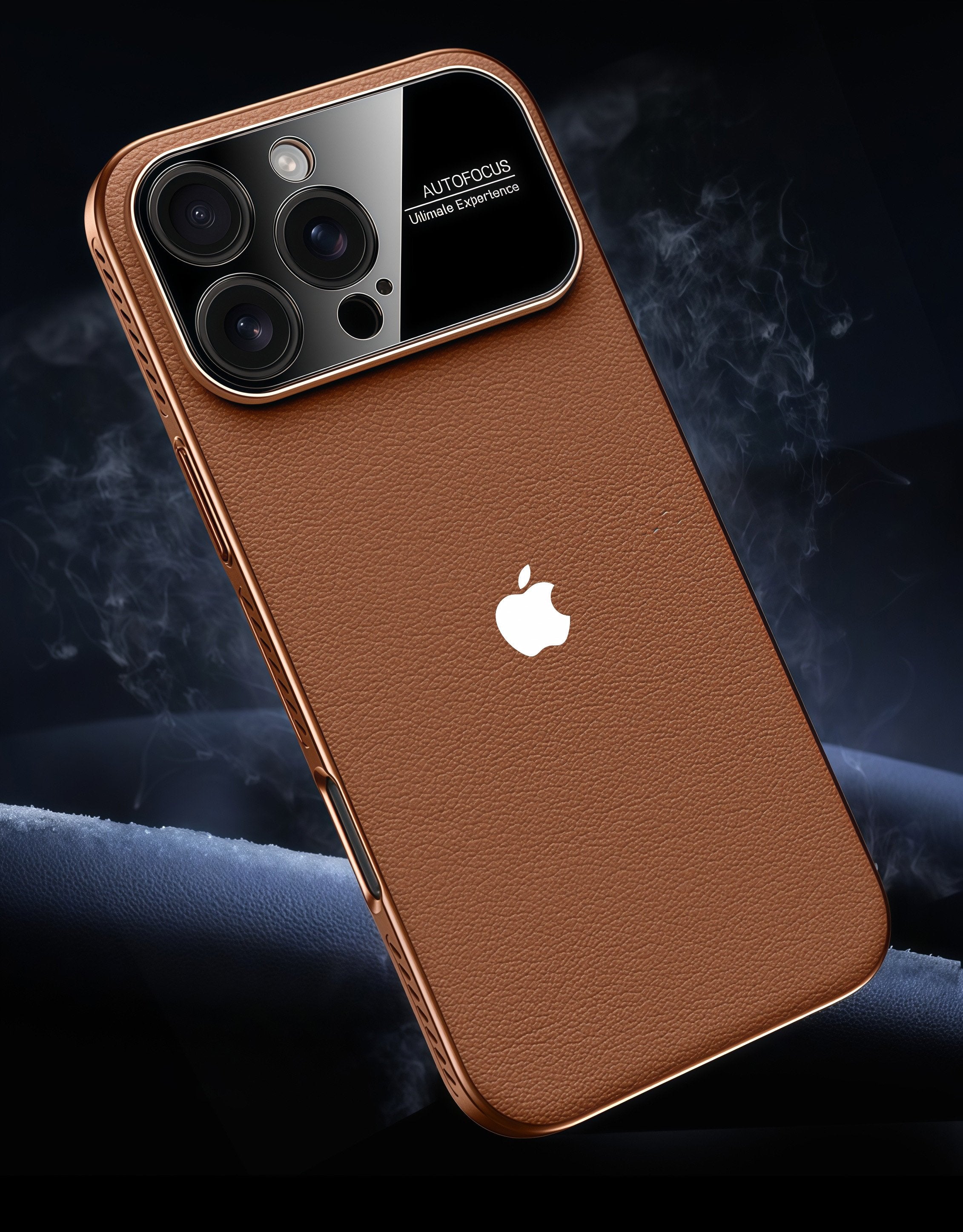 Vegan leather large-view window heat dissipation magnetic case for iPhone 17 Pro Max
