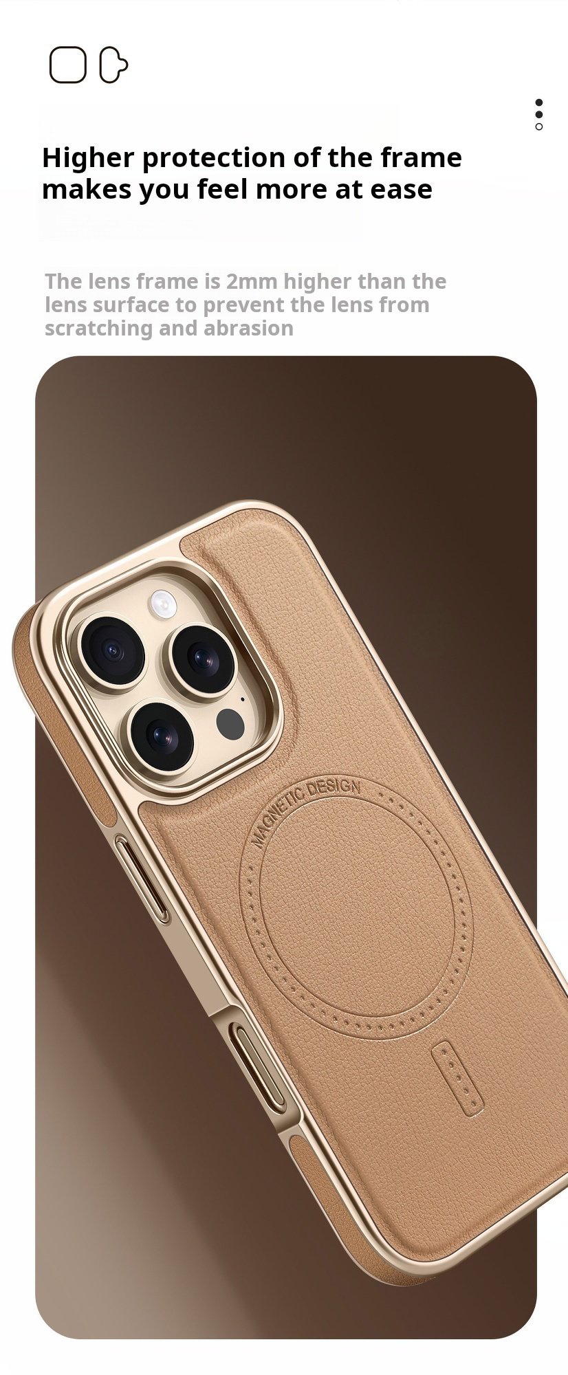Magnetic Leather Protective Case For iPhone 16/15/14/13 Series