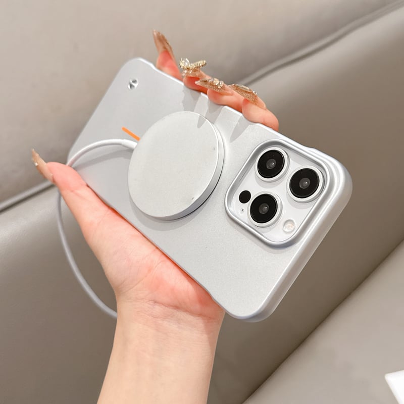 SentimentvalueTM Ultra-thin Frosted Borderless Magnetic Thin Ring Mobile Phone Case Suitable For iPhone 16/15/14/13/12 Series