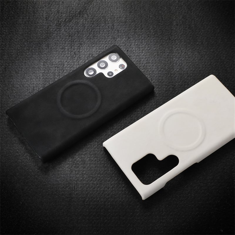 Leather Magnetic Ultra-thin Sweat-proof Phone Case For Samsung Galaxy S23 S24 Ultra