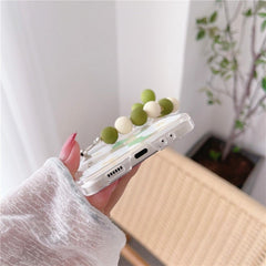 Transparent Personalized Flower Phone Case For Galaxy Z Flip 3 / Galaxy Z Flip 4 / Galaxy Z Flip 5 / Galaxy Z Flip 6