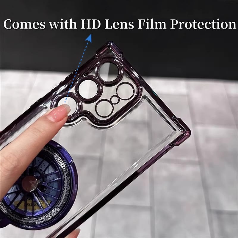 Slim Phone Case with Rotating Fidget Gyroscope & Transformative Stand For Samsung Galaxy S25/S24/S23/S22 Series