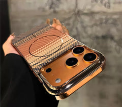 KASCASE | Frameless Carbon Fiber Pattern Magnetic Case for iPhone 17 Pro Max