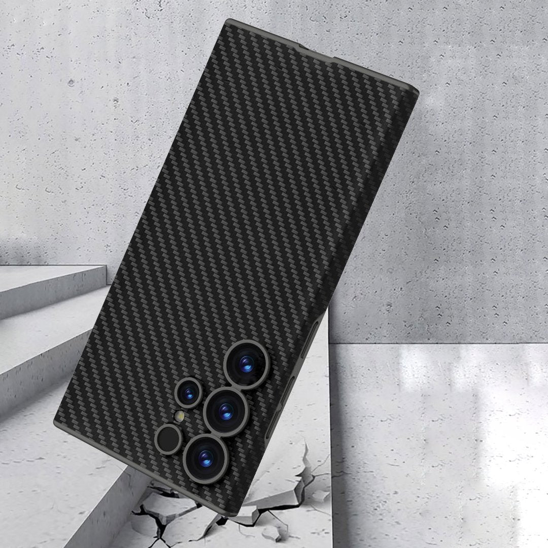 Skin-Feeling Plain Leather Full-Edge Curved Case For Galaxy S25 Ultra, Drop-Proof And Thin Mobile Phone Case(Only Case)