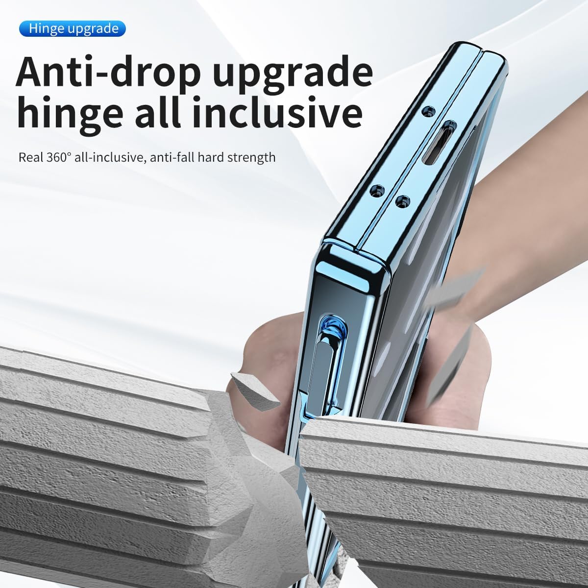 Suitable For Galaxy Z Fold 3/Galaxy Z Fold 4/Galaxy Z Fold 5/Galaxy Z Fold 6 | Transparent Case Phone Case with Pen Holder & Pen