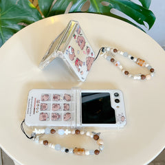 [🎉New Product✨] Cartoon Capybara Phone Case Suitable For Galaxy Z Flip 3/Galaxy Z Flip 4/Galaxy Z Flip 5/Galaxy Z Flip 6