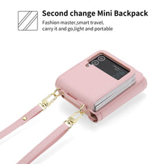 Heart Crossbody Card Holder Phone Case, Compatible with Galaxy Z Flip 3/Galaxy Z Flip 4/Galaxy Z Flip 5/Galaxy Z Flip 6