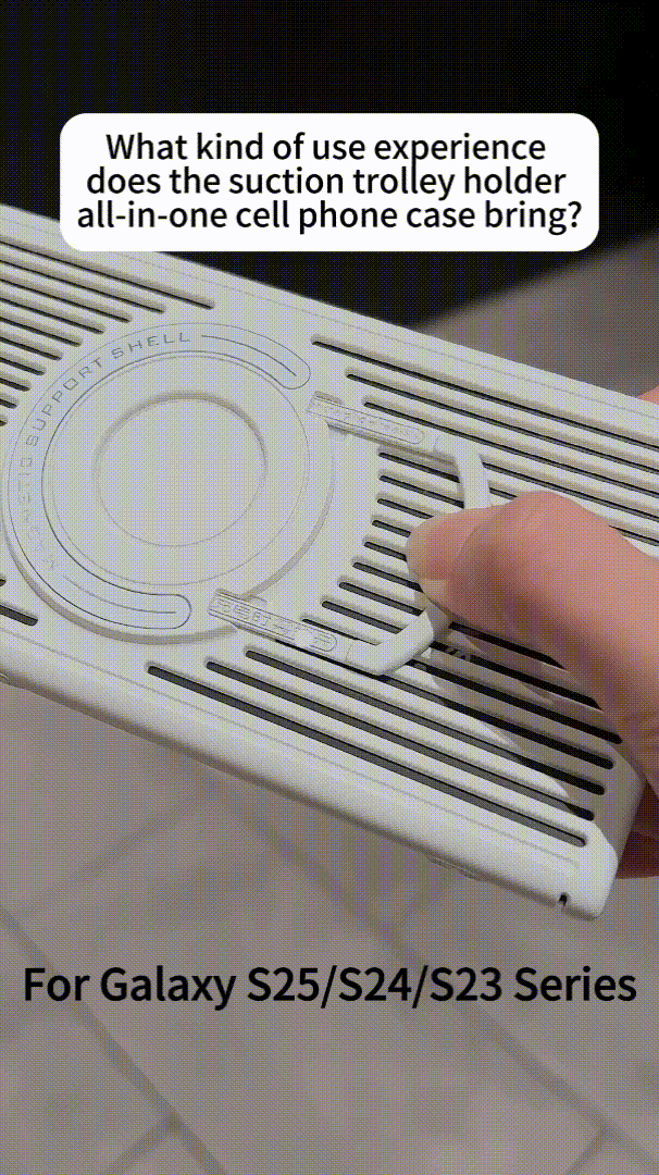 Invisible Pull Rod Stand Heat Dissipation Magnetic Mobile Phone Case For Samsung Galaxy S23 S24 Series