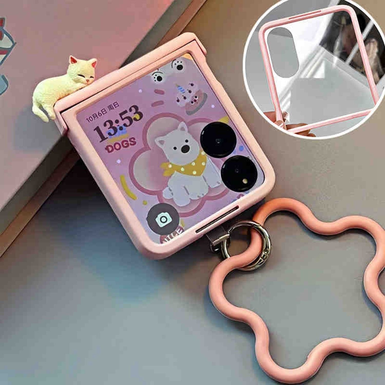 3D Cat Phone Case, Compatible with Samsung Galaxy Z Flip 5 & Samsung Galaxy Z Flip 6