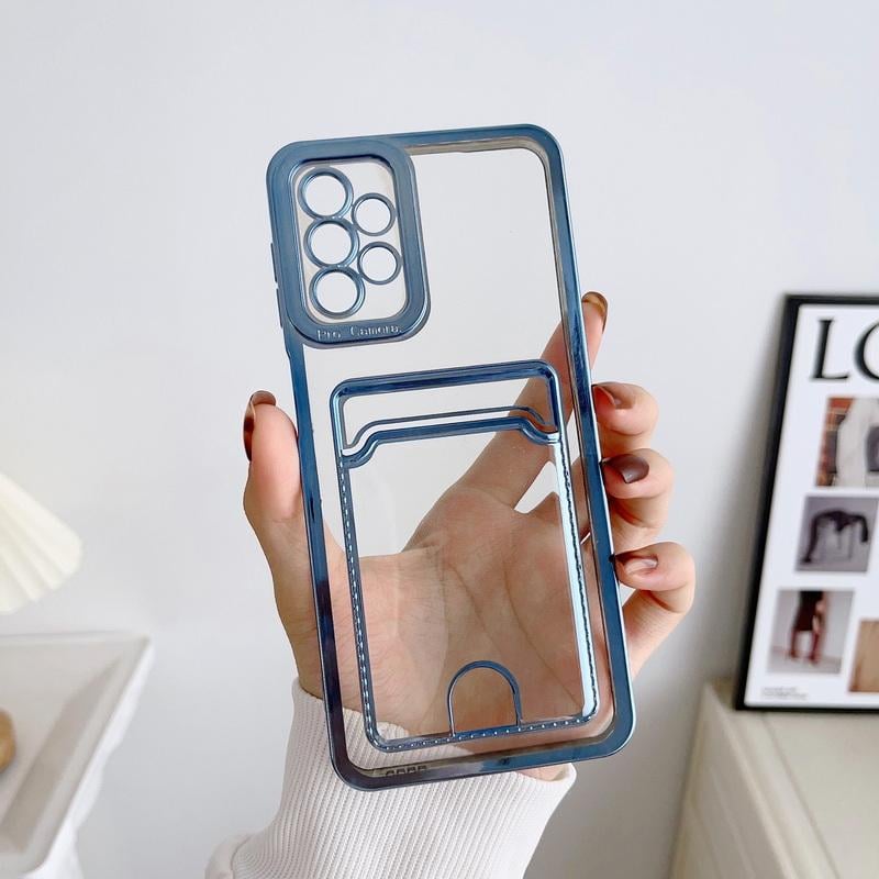📱💳Transparent Card Holder Phone Case for Galaxy S24/S23/S22/S21 Series