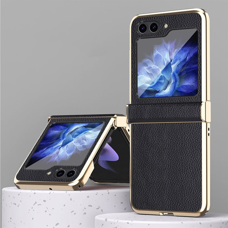 Galaxy Z Flip 3/Galaxy Z Flip 4/Galaxy Z Flip 5 | Luxurious Leather Case