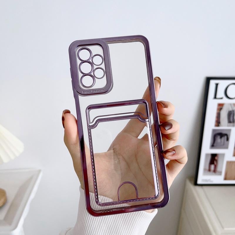 📱💳Transparent Card Holder Phone Case for Galaxy S24/S23/S22/S21 Series