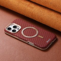 Triangular shield pattern with magnetic charging port for iPhone 16/15/14/13 series