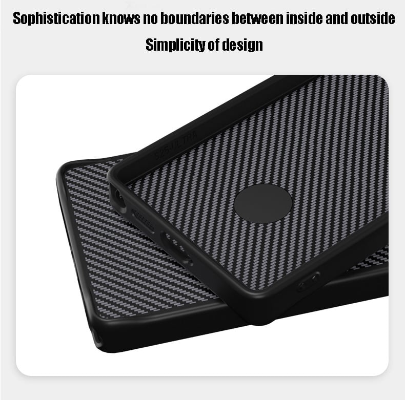 Carbon fiber texture magnetic stand anti-drop protective case for Samsung Galaxy S25 series, S24 Ultra, S23 Ultra, S22 Ultra