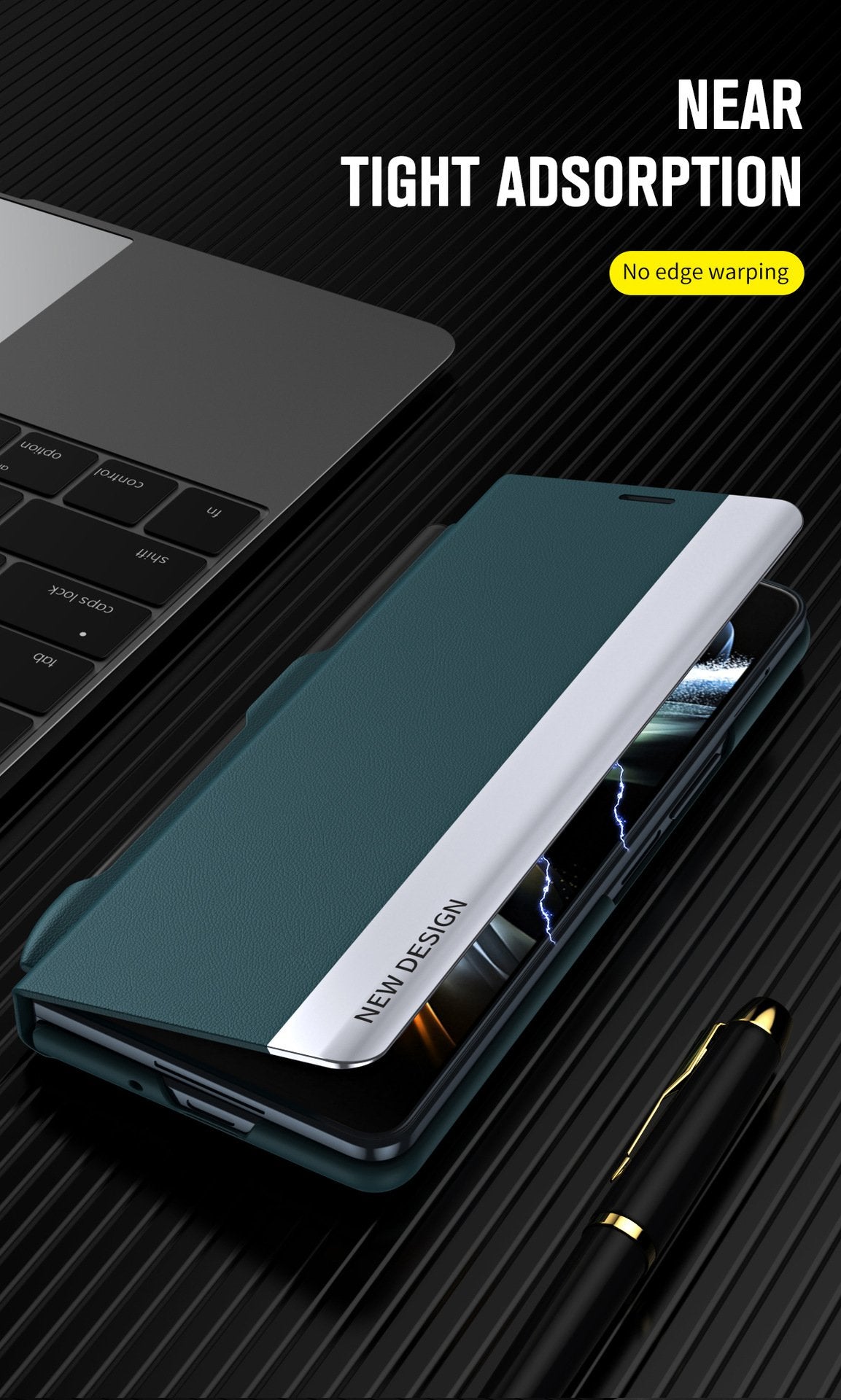 For Galaxy Z Fold 3/Galaxy Z Fold 4/Galaxy Z Fold 5/Galaxy Z Fold 6, the Flip Stand Case with Pen Slot
