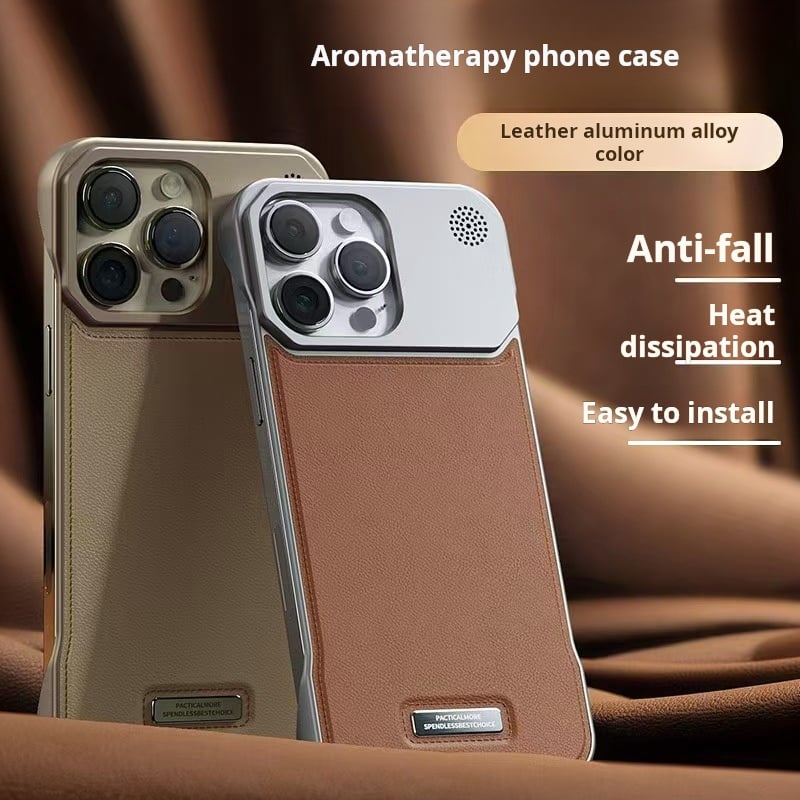 Frameless Metal Magnetic Aromatherapy Phone Case