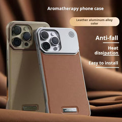 Frameless Metal Magnetic Aromatherapy Phone Case
