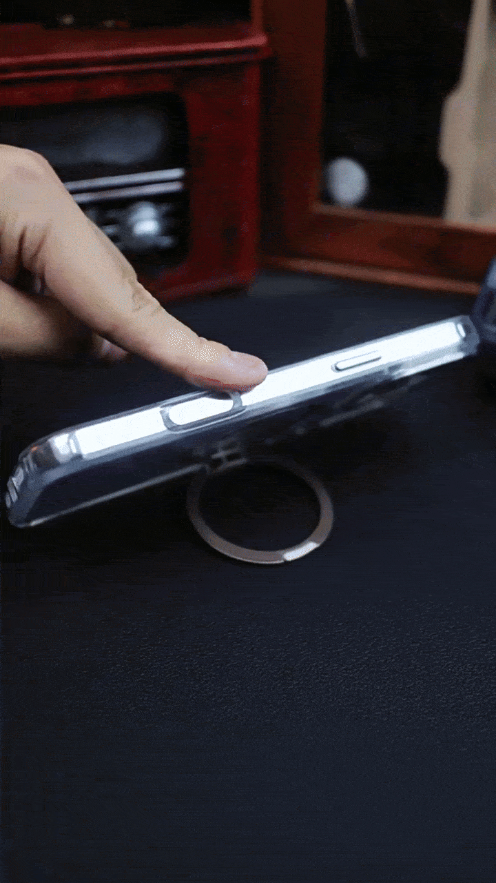 Applicable iphone16 case premium sense 360 magnetic rotating stand case pivot point cell phone case