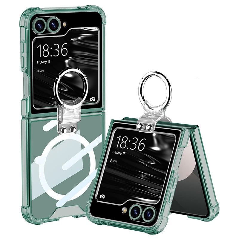 Galaxy Z Flip 3/Galaxy Z Flip 4/Galaxy Z Flip 5/Galaxy Z Flip 6 | Magsafe Clear Airbag Ring Phone Case