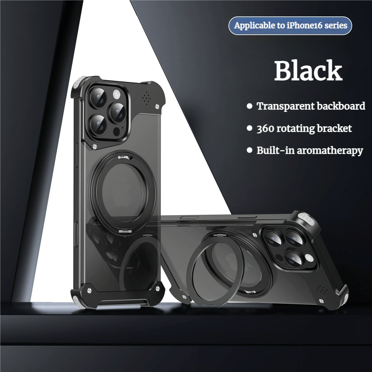 Magnetic Metal 360° Rotating Bracket Case Suitable For iPhone 16/15/14/13 Series