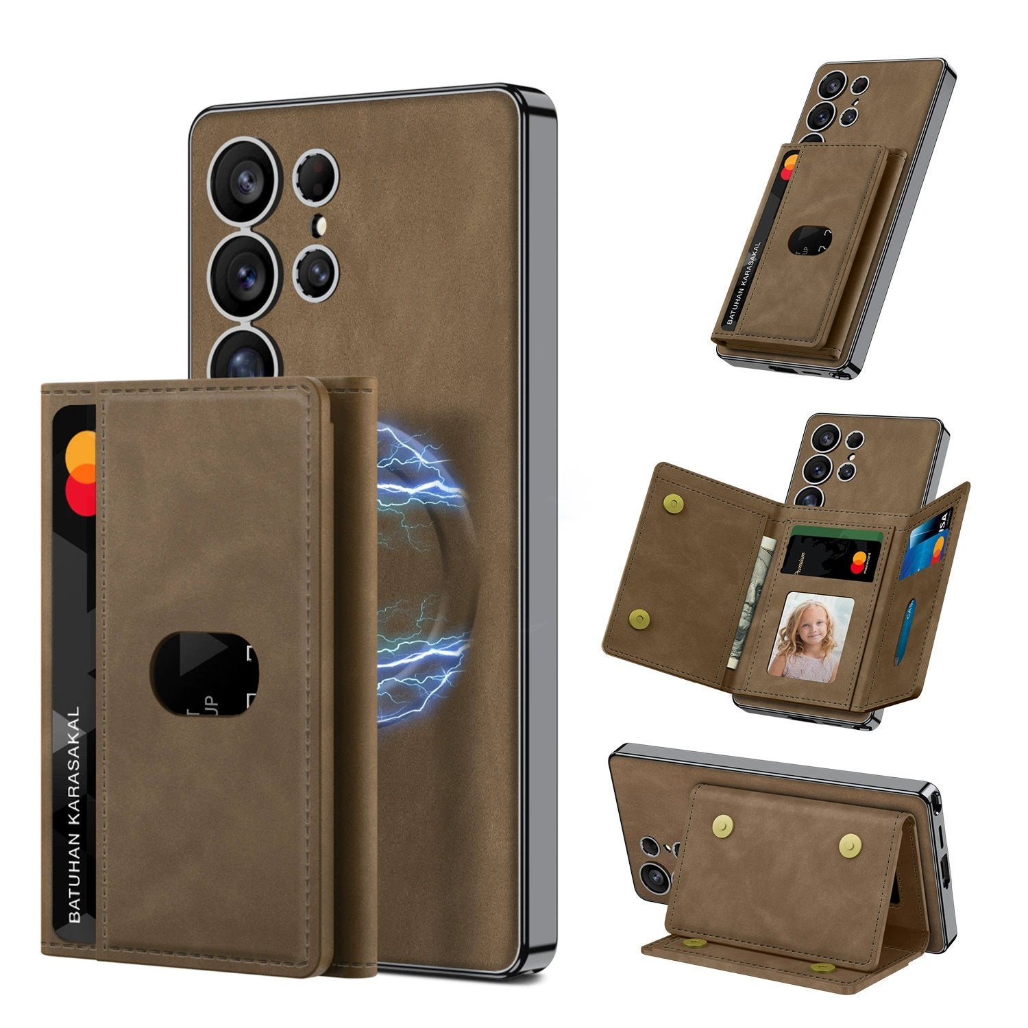 Magnetic Split Wallet Case For Galaxy S25 Ultra