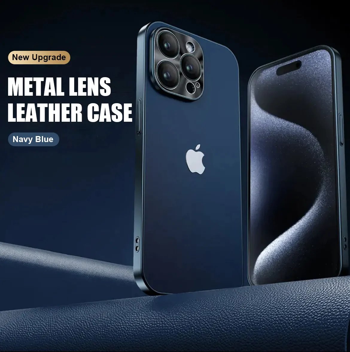 🔥Hot Sale!🏅Suitable for Apple 15 cell phone case ultra-thin frosted electroplating leather pattern all-inclusive hard shell protective case