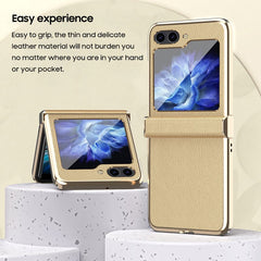 Galaxy Z Flip 3/Galaxy Z Flip 4/Galaxy Z Flip 5 | Luxurious Leather Case