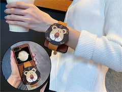 Lion Wristband Phone Case for Galaxy Z Flip 3/Galaxy Z Flip 4/Galaxy Z Flip 5/Galaxy Z Flip 6
