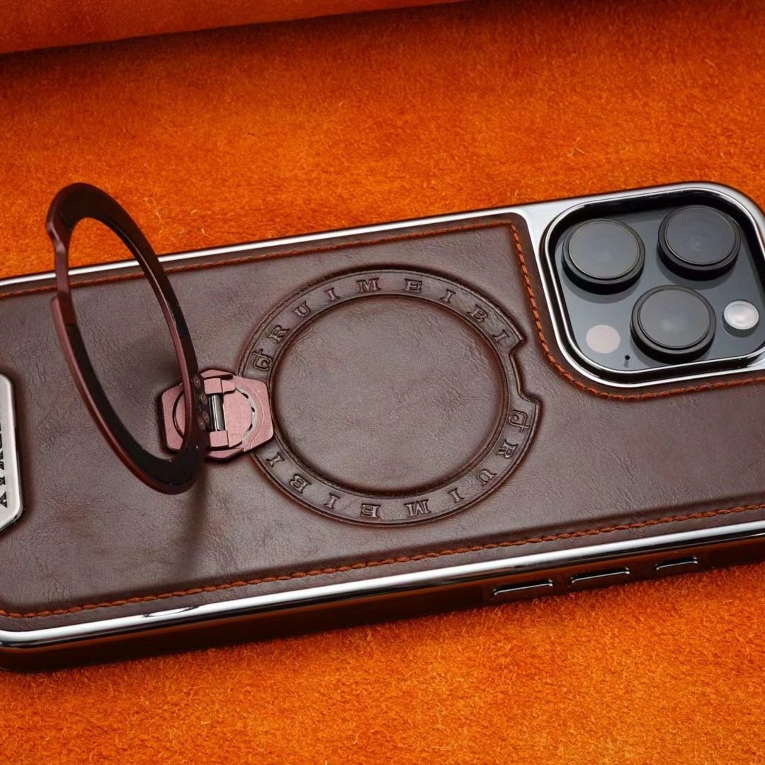 [17 Series Updated]Leather Magnetic Stand Case