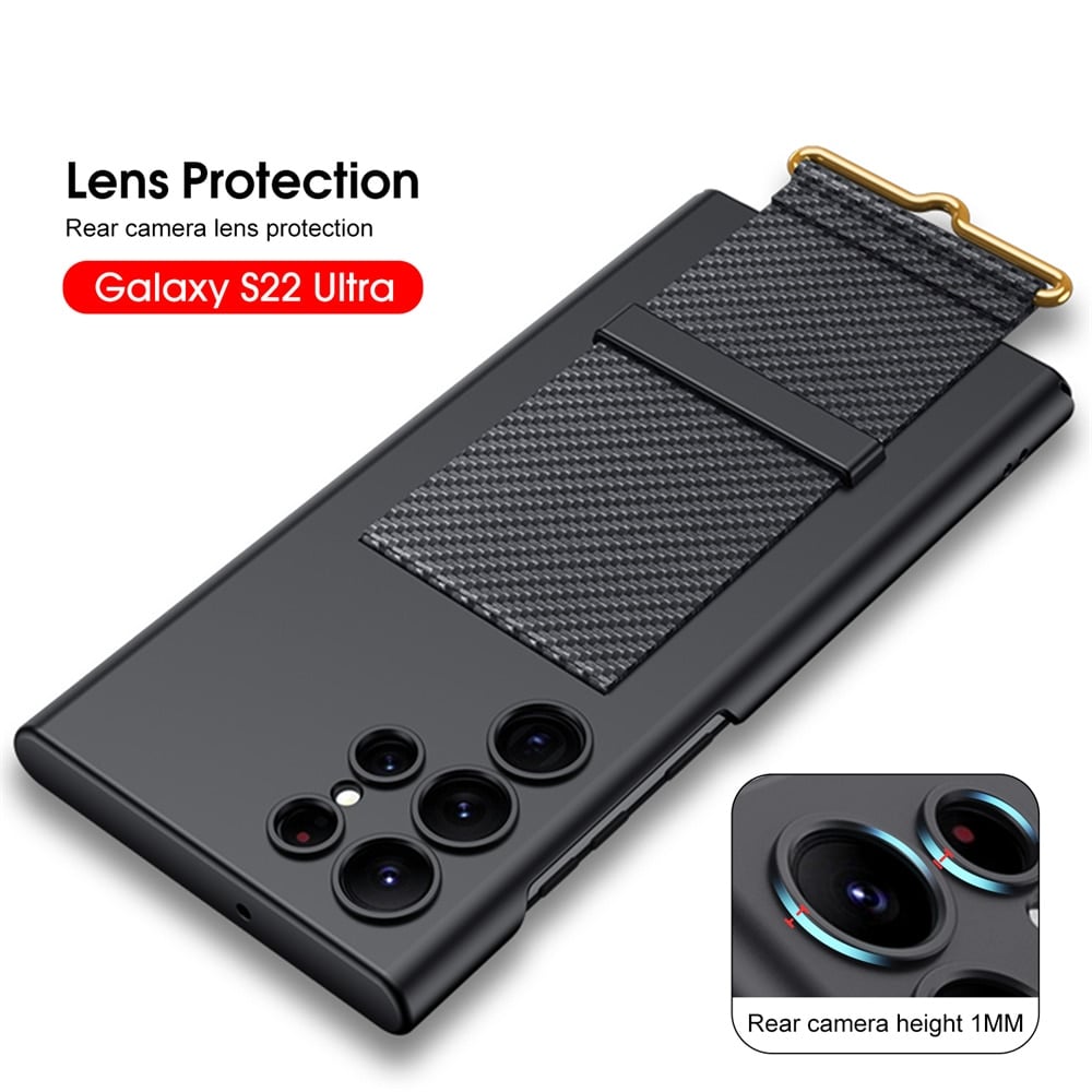 Ultra-thin wristband holder anti-fall mobile phone case for Galaxy S24/S23/S22 series