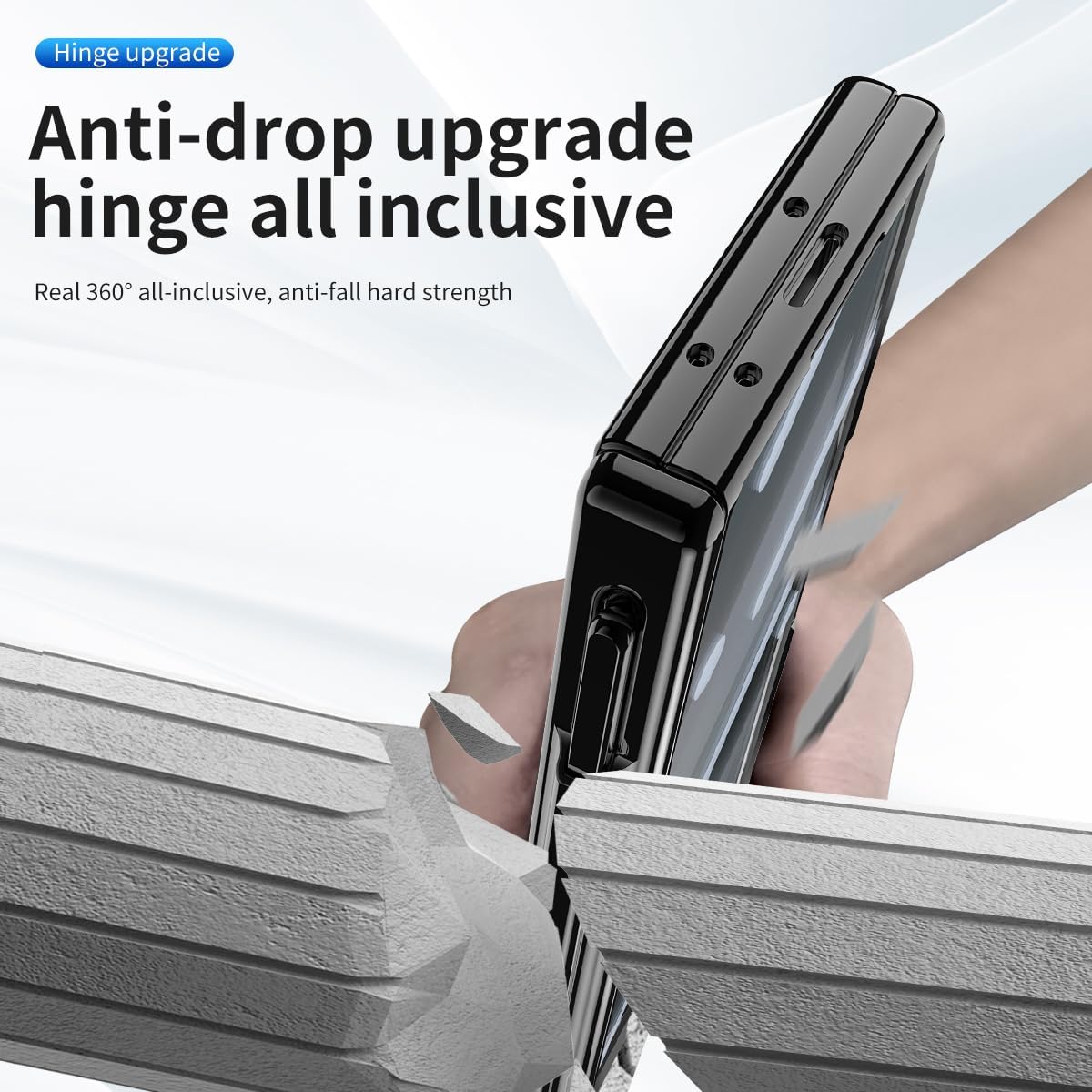 Suitable For Galaxy Z Fold 3/Galaxy Z Fold 4/Galaxy Z Fold 5/Galaxy Z Fold 6 | Transparent Case Phone Case with Pen Holder & Pen