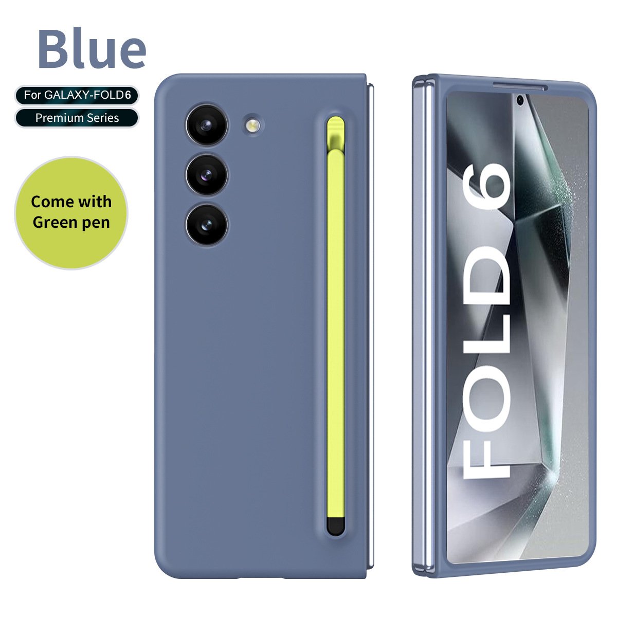 New Processes Anti-fingerprint protective case For Galaxy Z Fold 3/Galaxy Z Fold 4/Galaxy Z Fold 5/Galaxy Z Fold 6 S-Pen Case