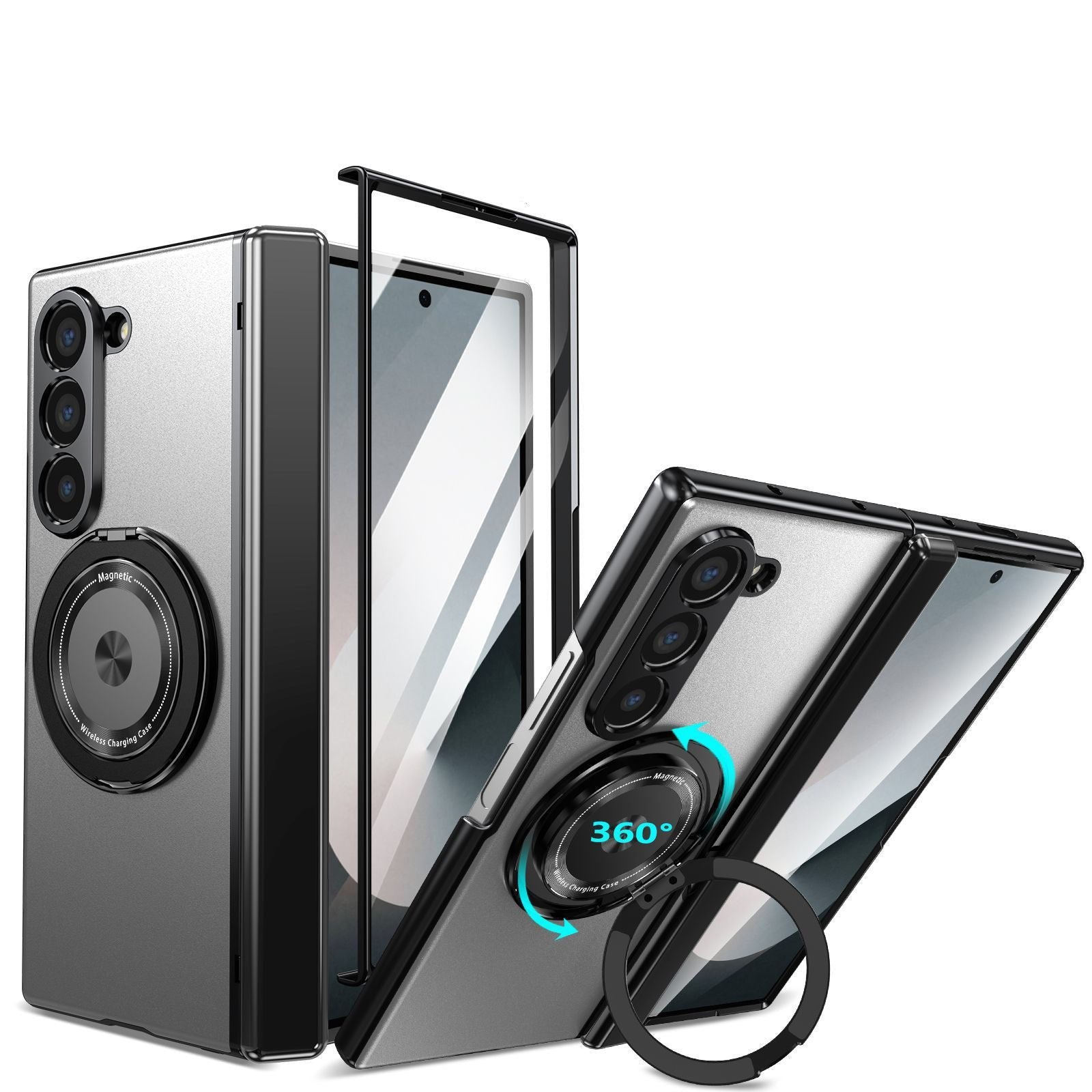 Galaxy Z Fold 3/Galaxy Z Fold 4/Galaxy Z Fold 5/Galaxy Z Fold 6 | 360° Rotating Stand Phone Case